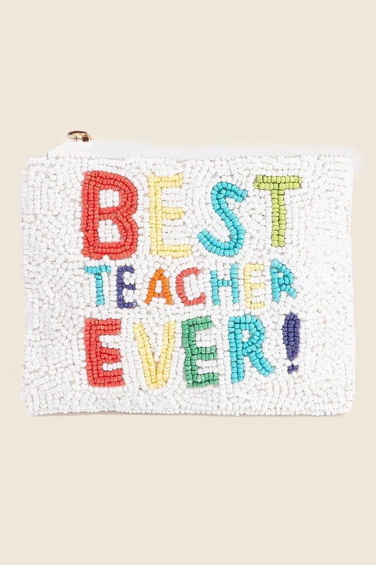 Best Teacher Ever Coin Purse