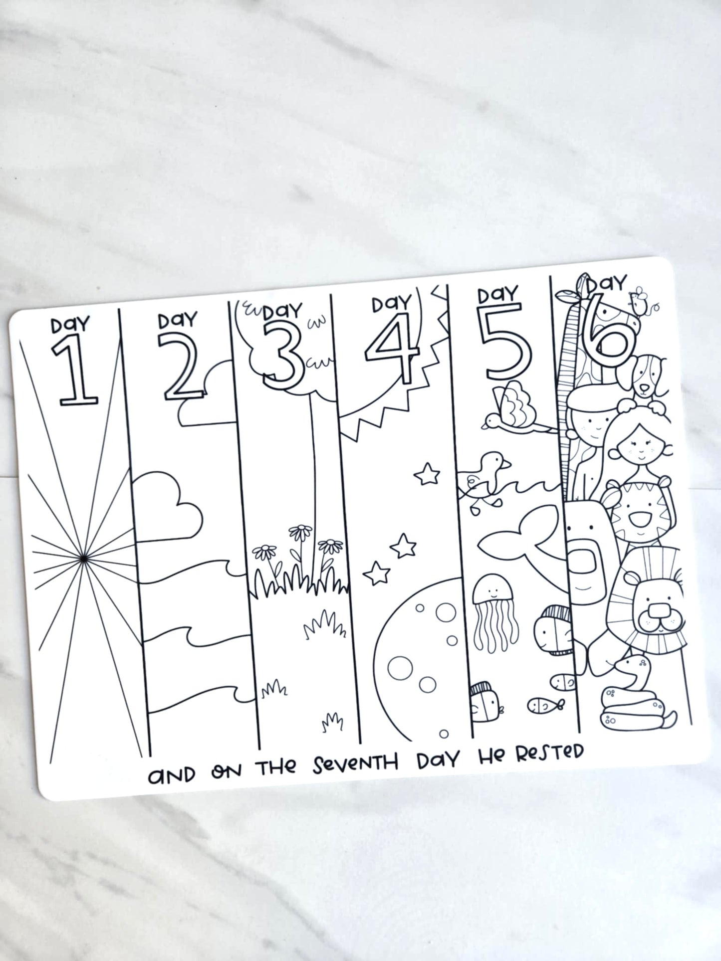 Coloring Placemat