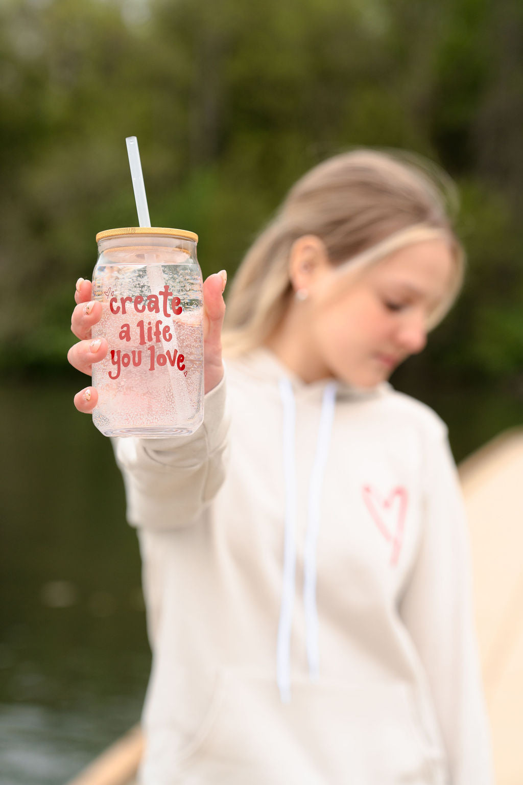 Create a Life You Love Can Glass