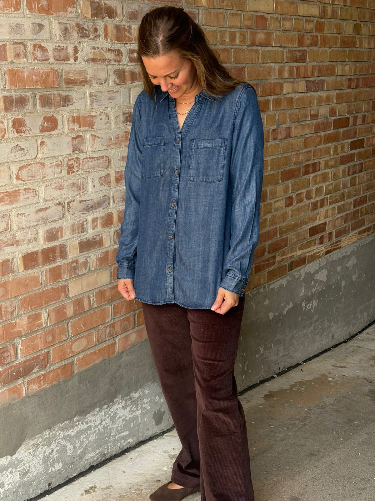 Dani Denim Button Down