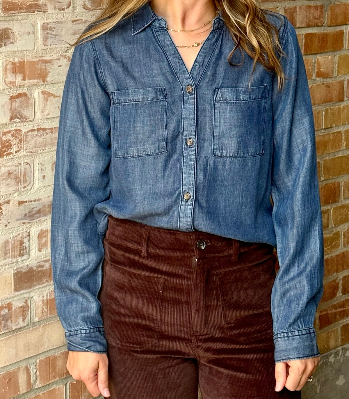 Dani Denim Button Down