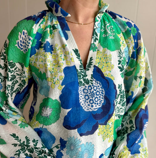 Floral Print Long Sleeve Top