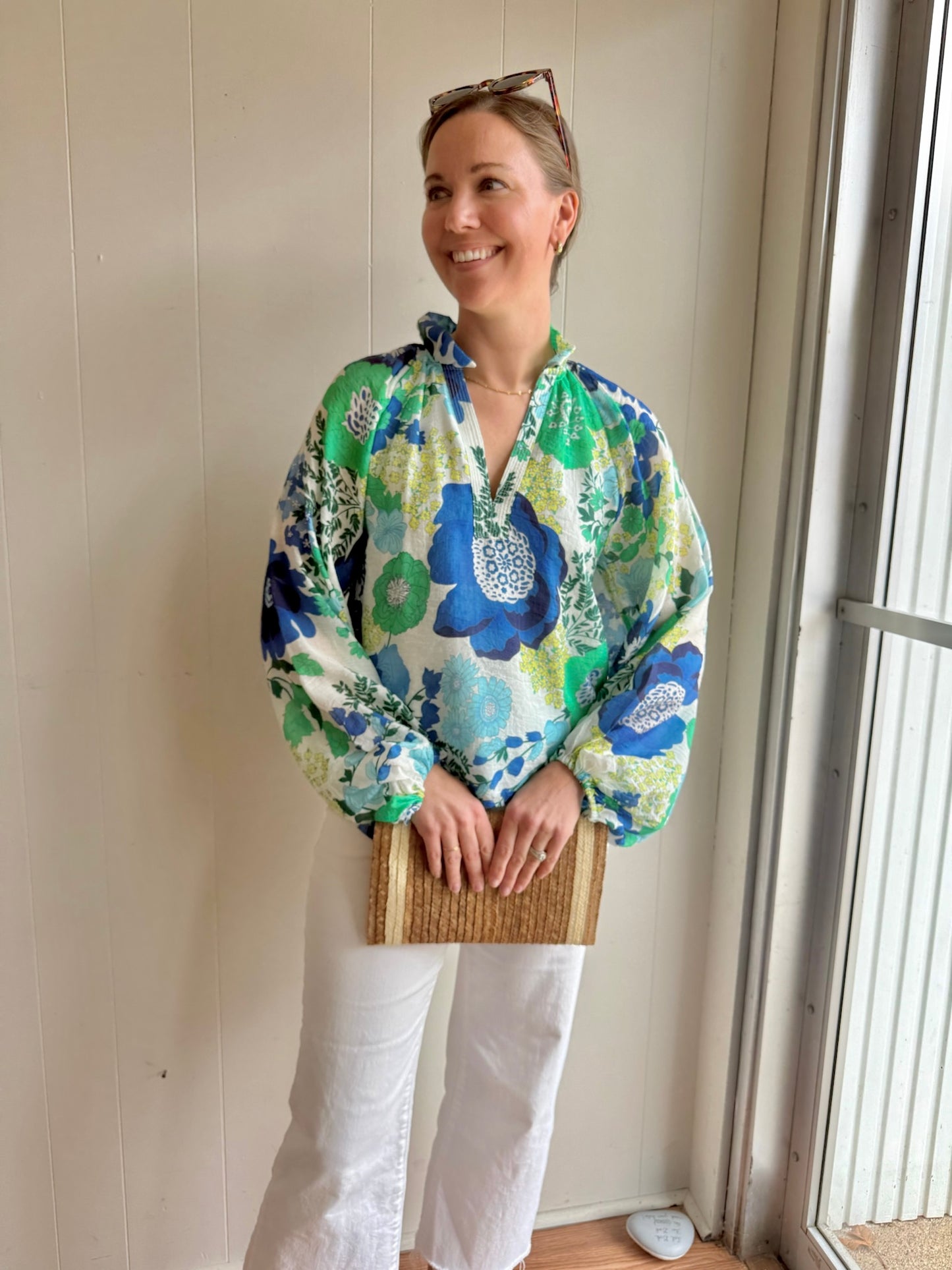 Floral Print Long Sleeve Top