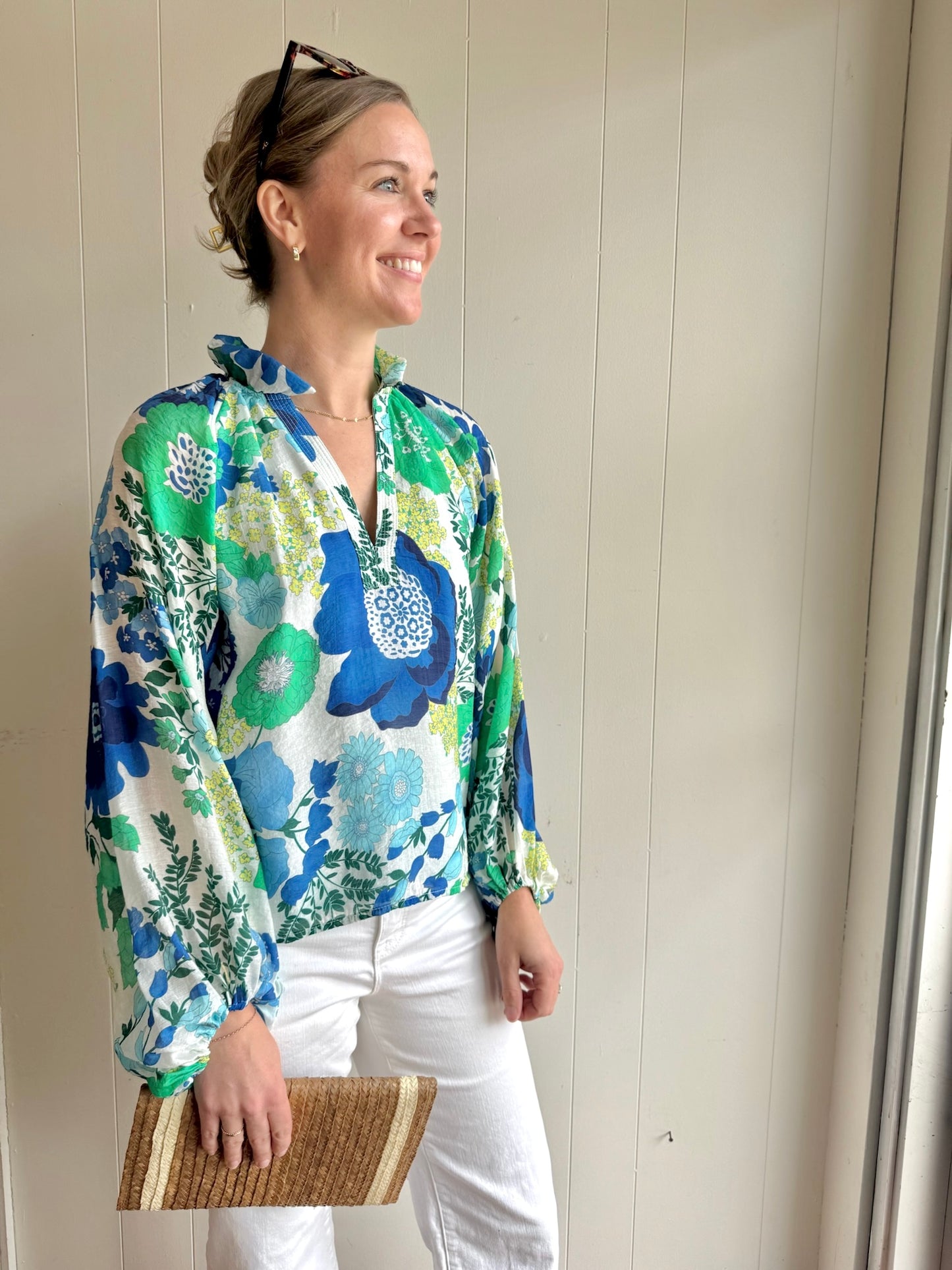 Floral Print Long Sleeve Top