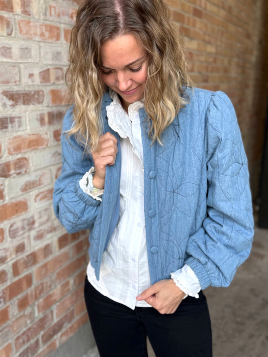 Denim Quilted Jacket