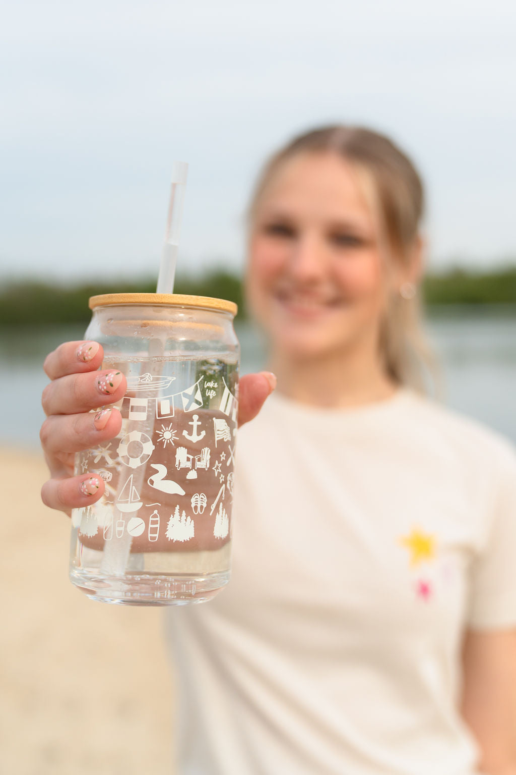 Lake Life Can Glass