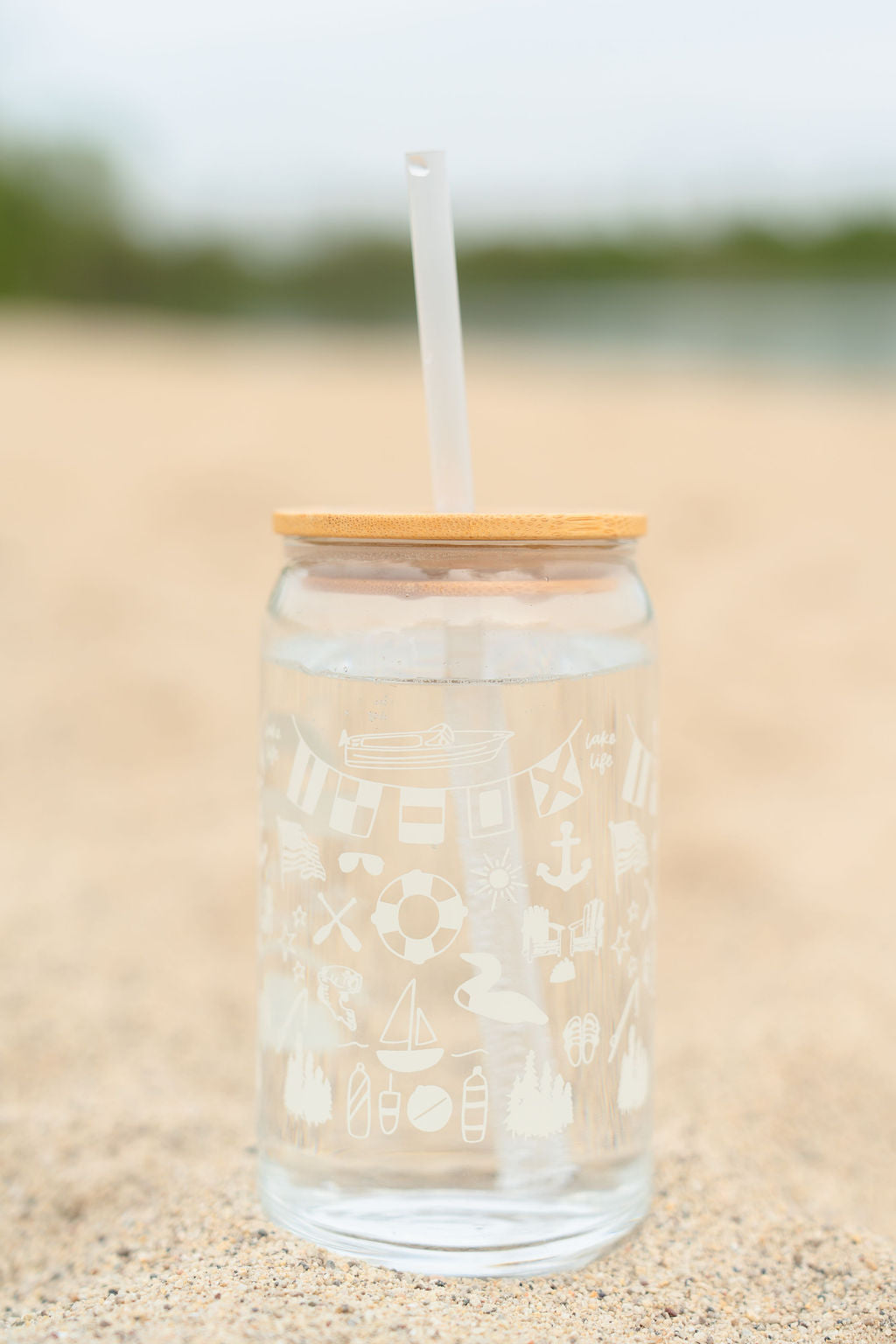 Lake Life Can Glass
