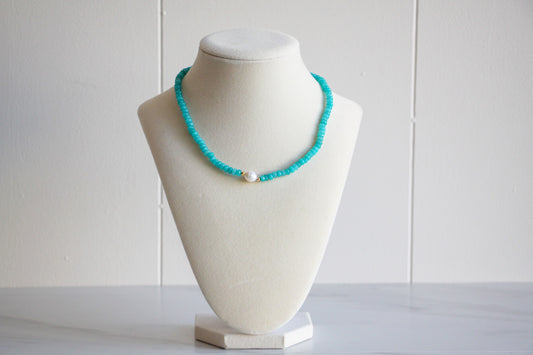 Marina Blue Gemstone Necklace