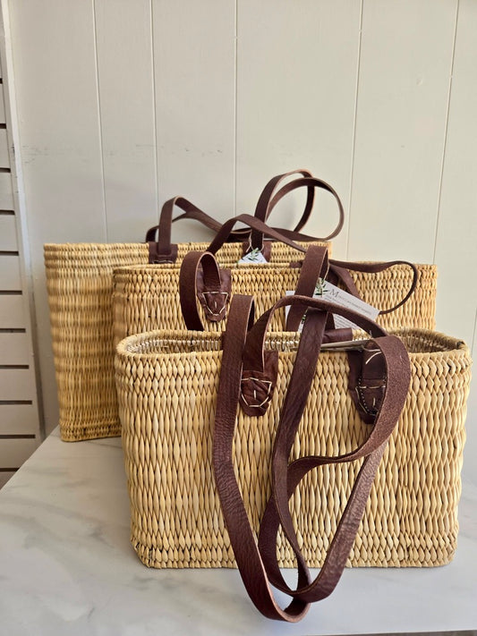 Moroccan Baskets Long Strap Basket Purse