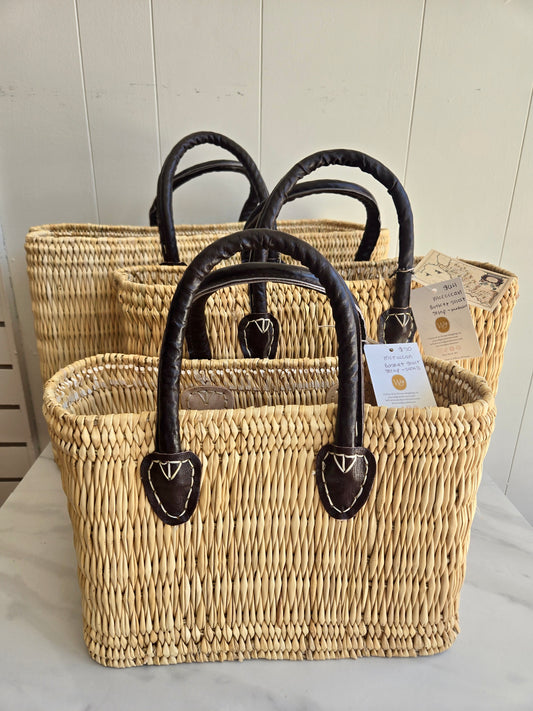Moroccan Baskets Short Strap Basket Purse