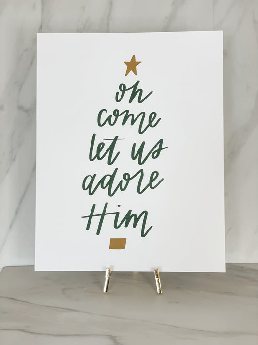 Let Us Adore Him Art Print