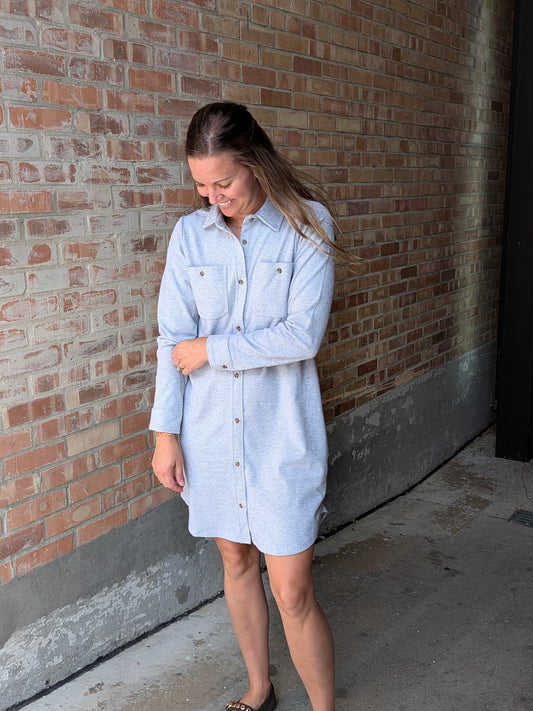 Leslie Dress - Grey