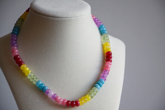 Rainbow Gemstone Necklace