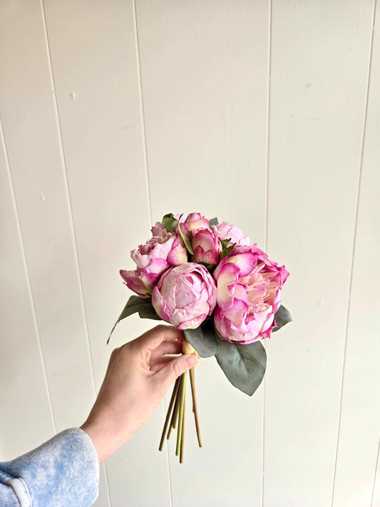 Silk Peonies