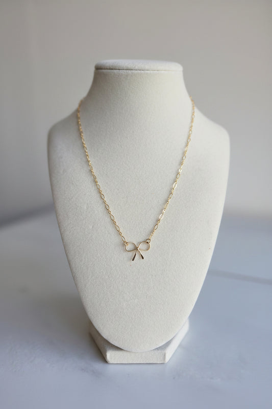 Spreading Sonshine Bow Necklace