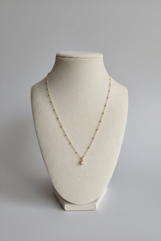 Spreading Sonshine Diamond Heart Necklace