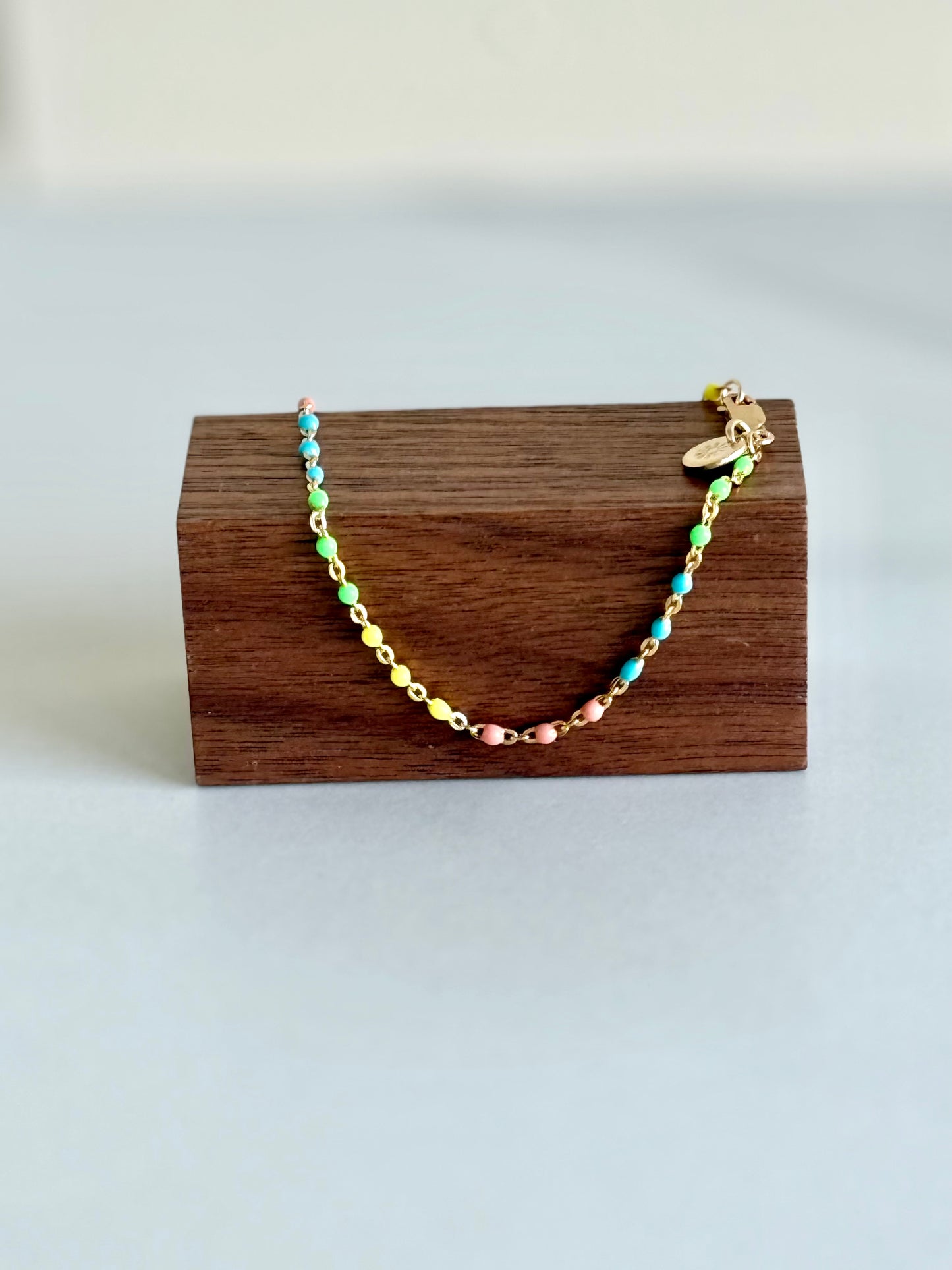 Spreading Sonshine Rainbow Pastel Anklet