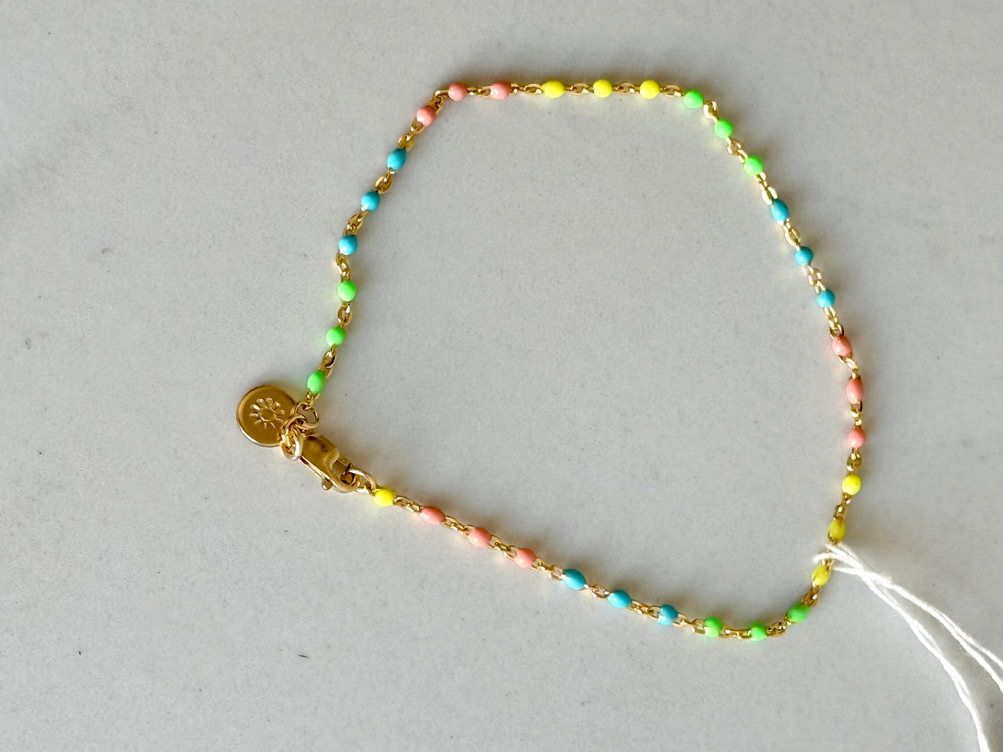 Spreading Sonshine Rainbow Pastel Anklet