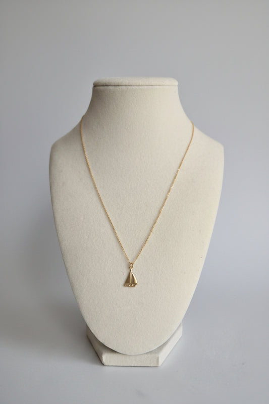 Spreading Sonshine Sailboat Necklace