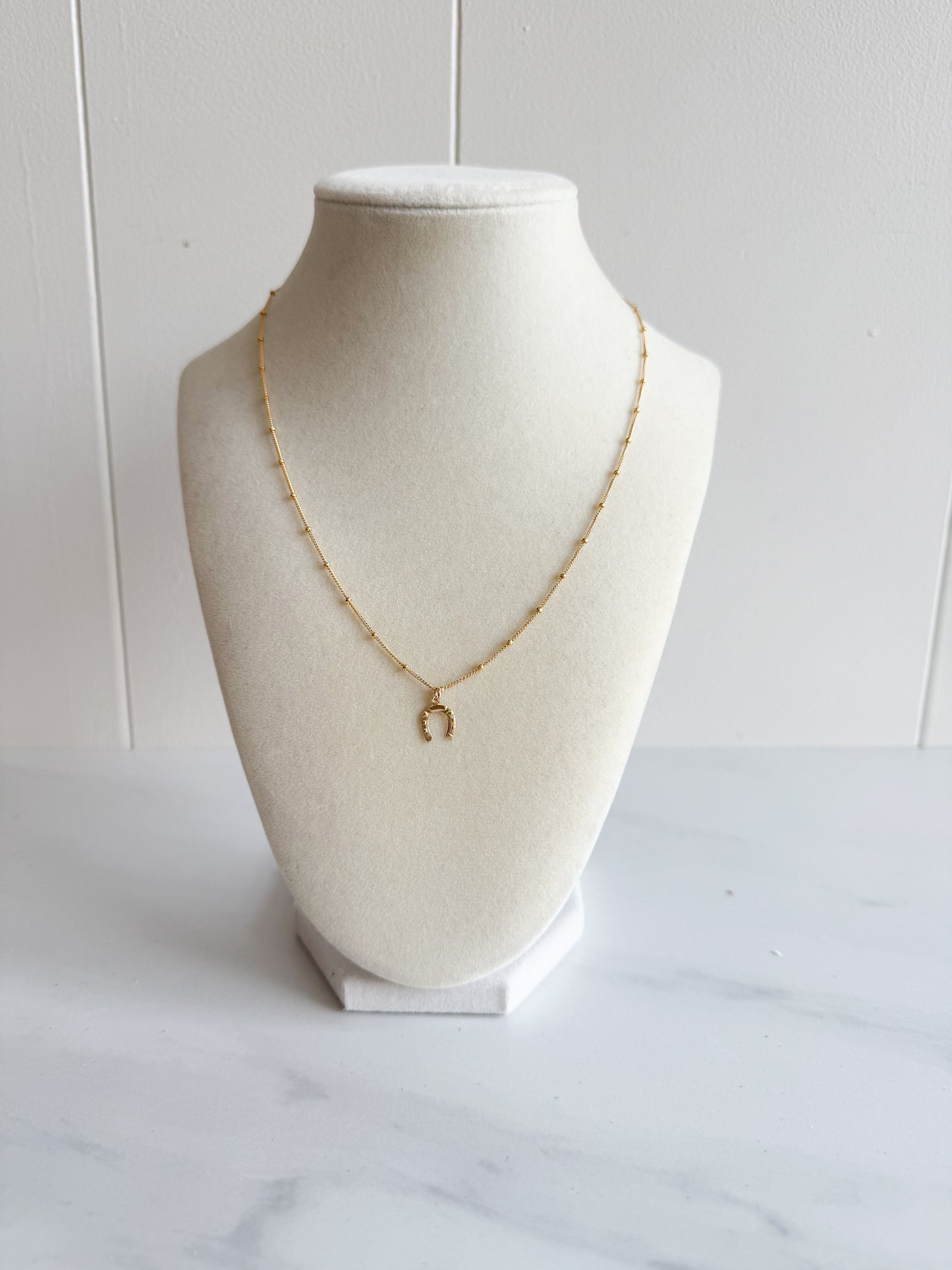 Spreading Sonshine Satellite Horseshoe Necklace