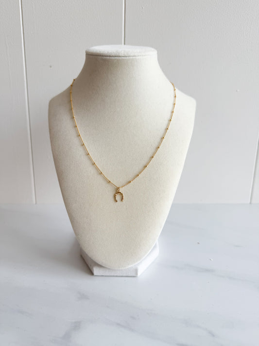 Spreading Sonshine Satellite Horseshoe Necklace