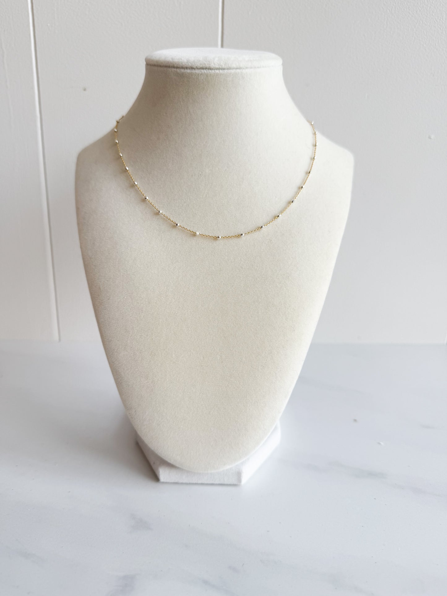 Spreading Sonshine Two-Tone Satellite Necklace
