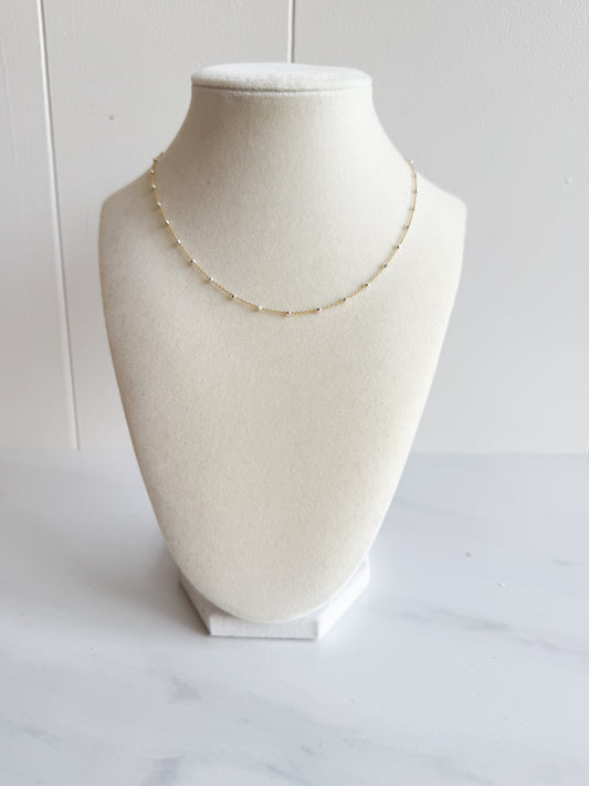 Spreading Sonshine Two-Tone Satellite Necklace