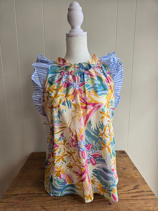 Floral Print Multi-color Top