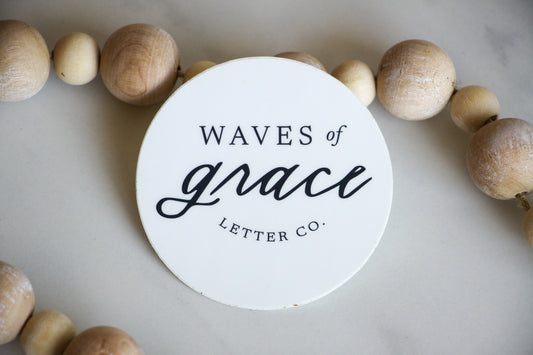 Waves of Grace sticker