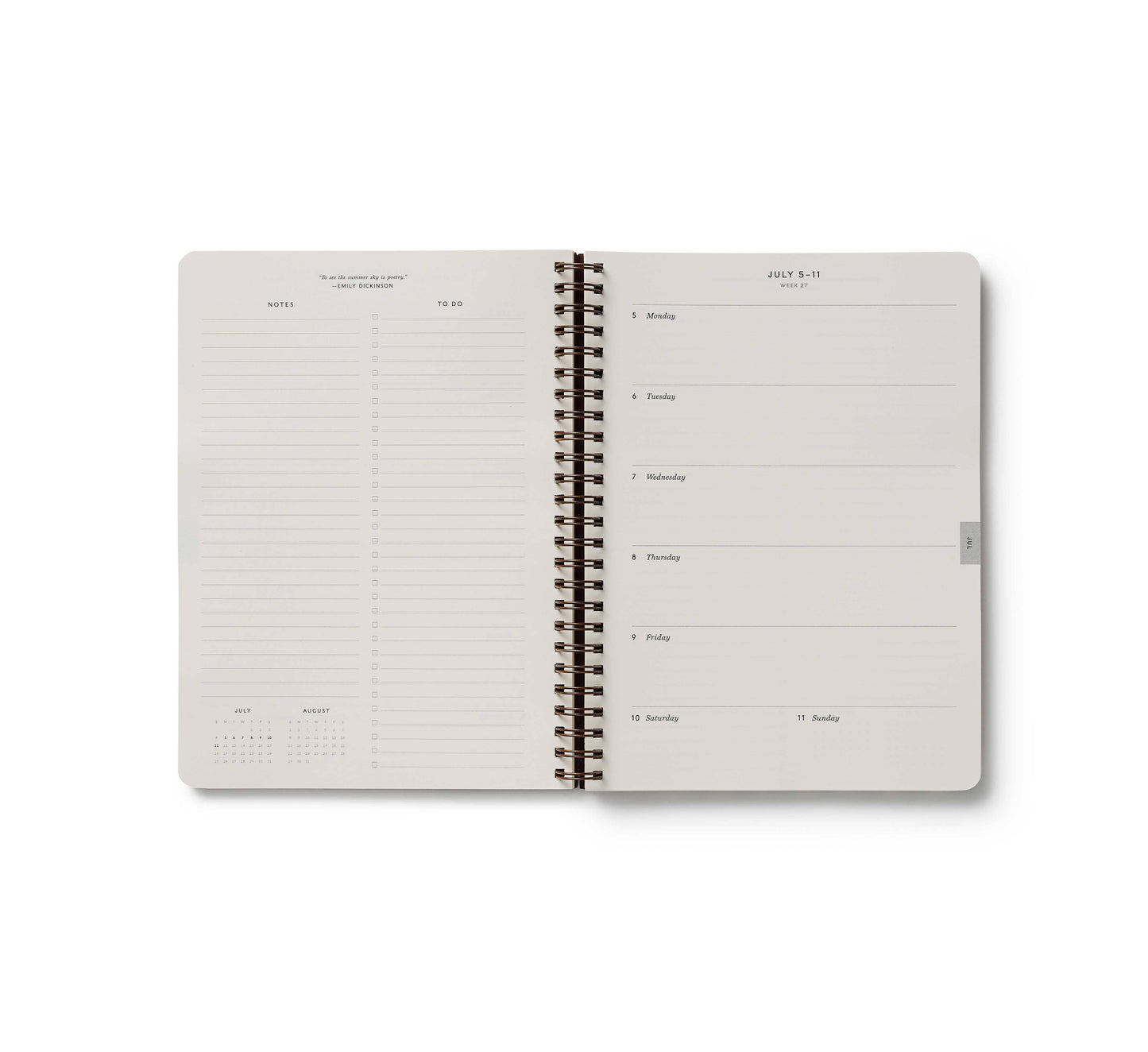 2027 Hydrangea 12-Month Planner