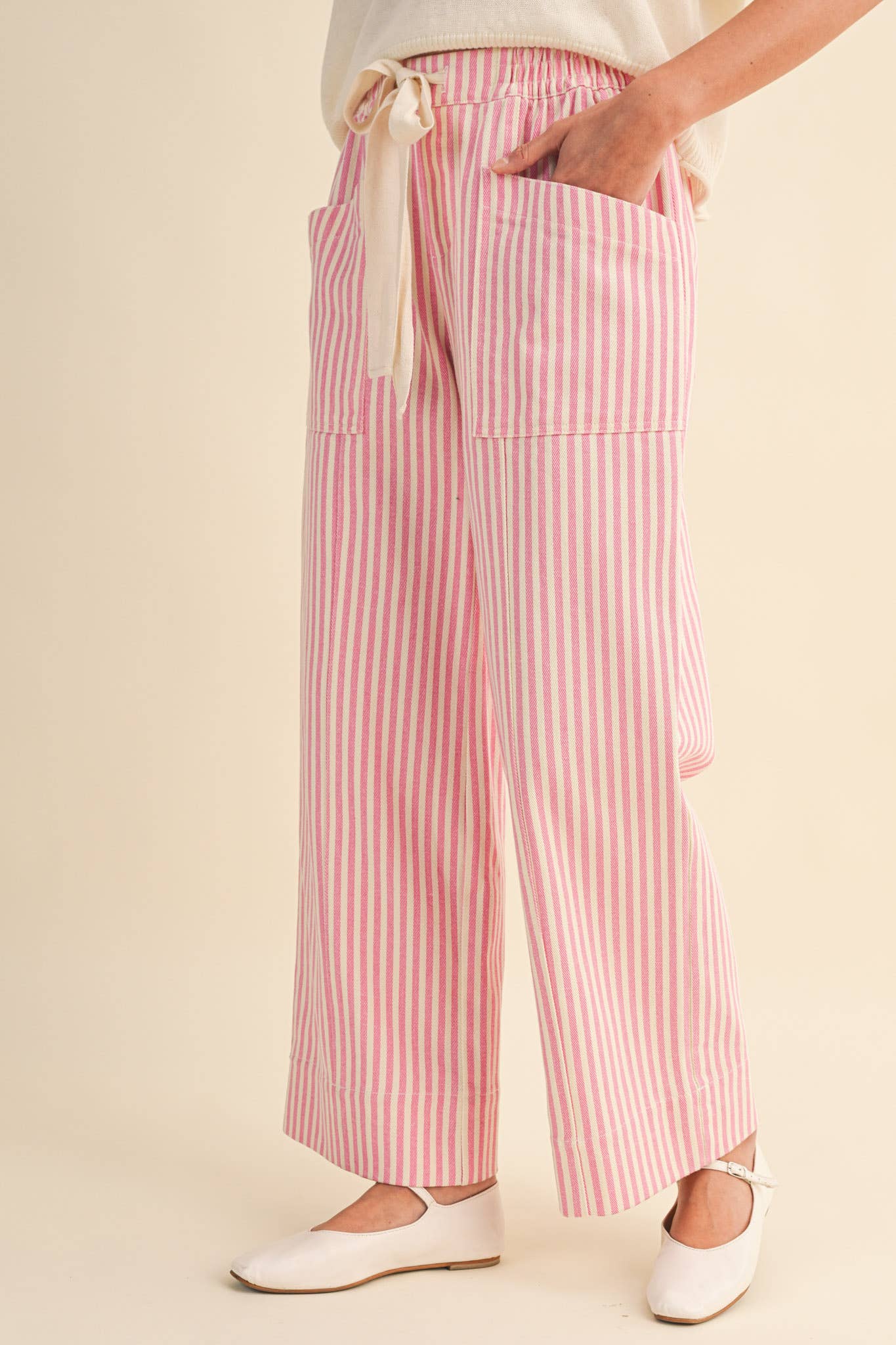 Striped Drawstring Pants
