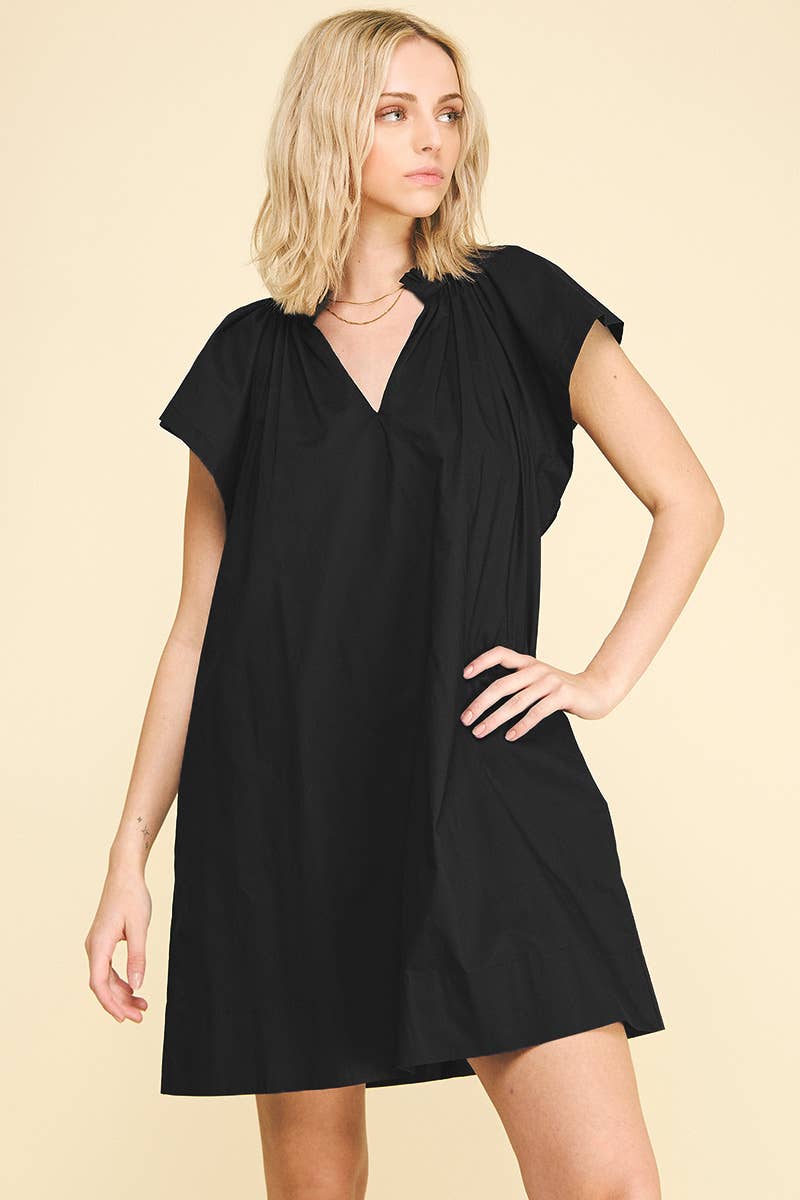 Black Tunic Mini Dress