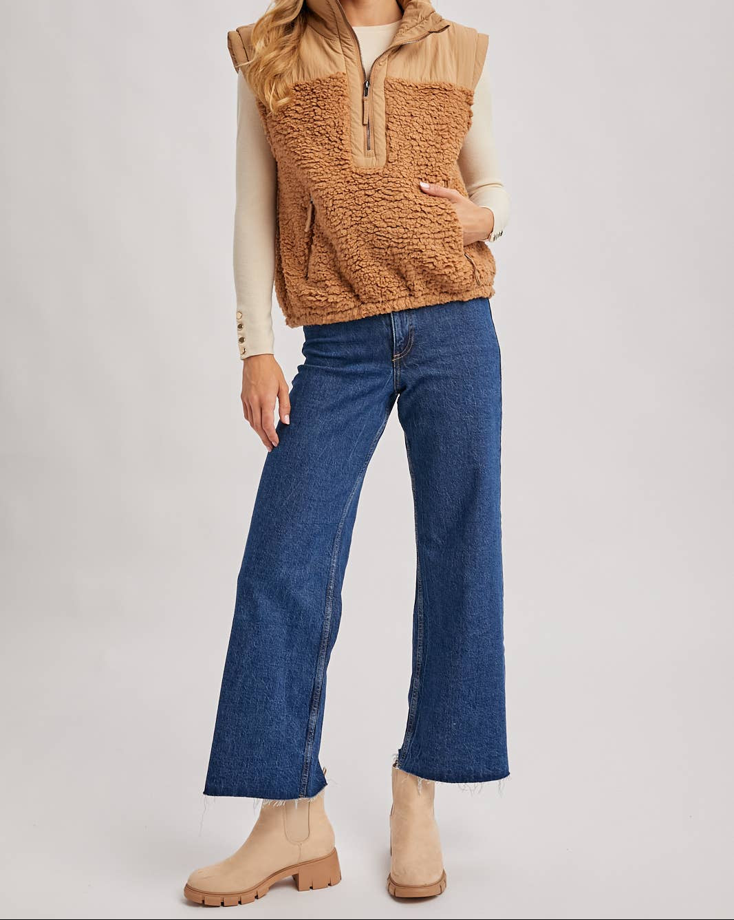 Sherpa Pullover Vest