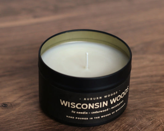 Auburn Woods Candle Tin