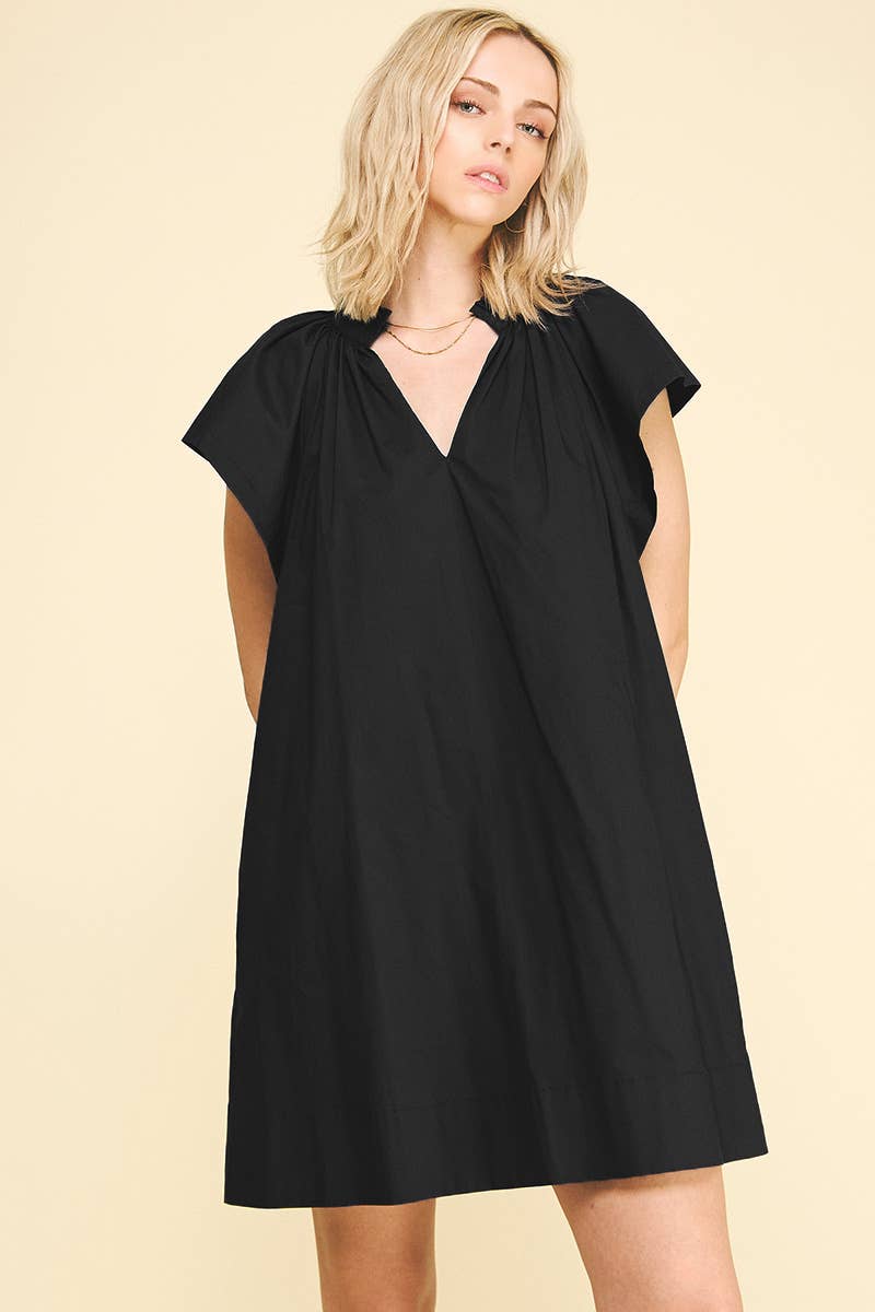 Black Tunic Mini Dress