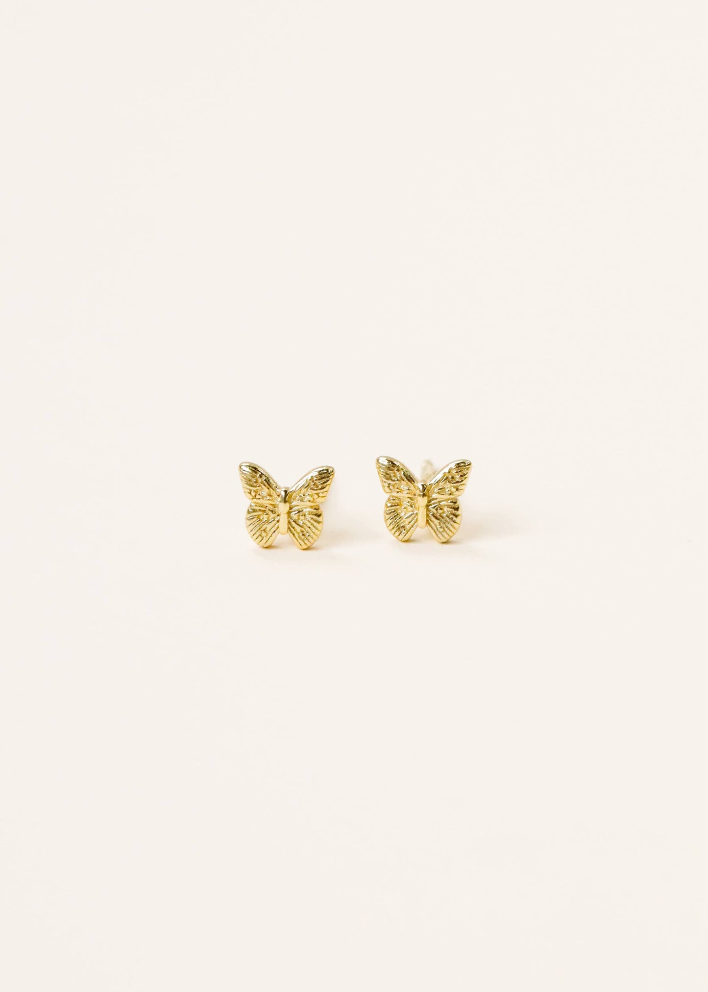Gold Butterfly Earrings