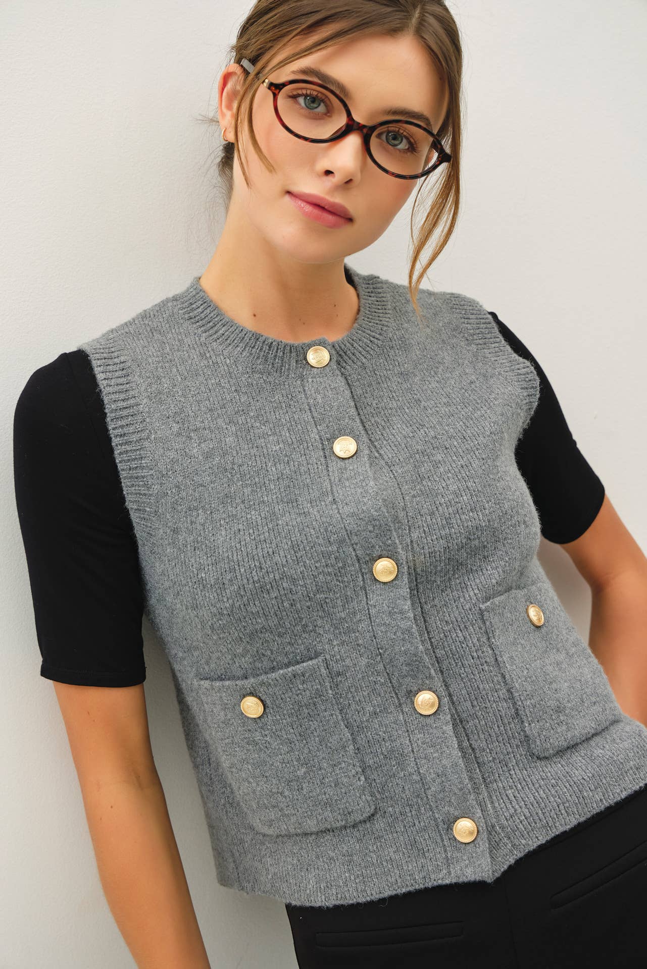 CREWNECK SWEATER VEST