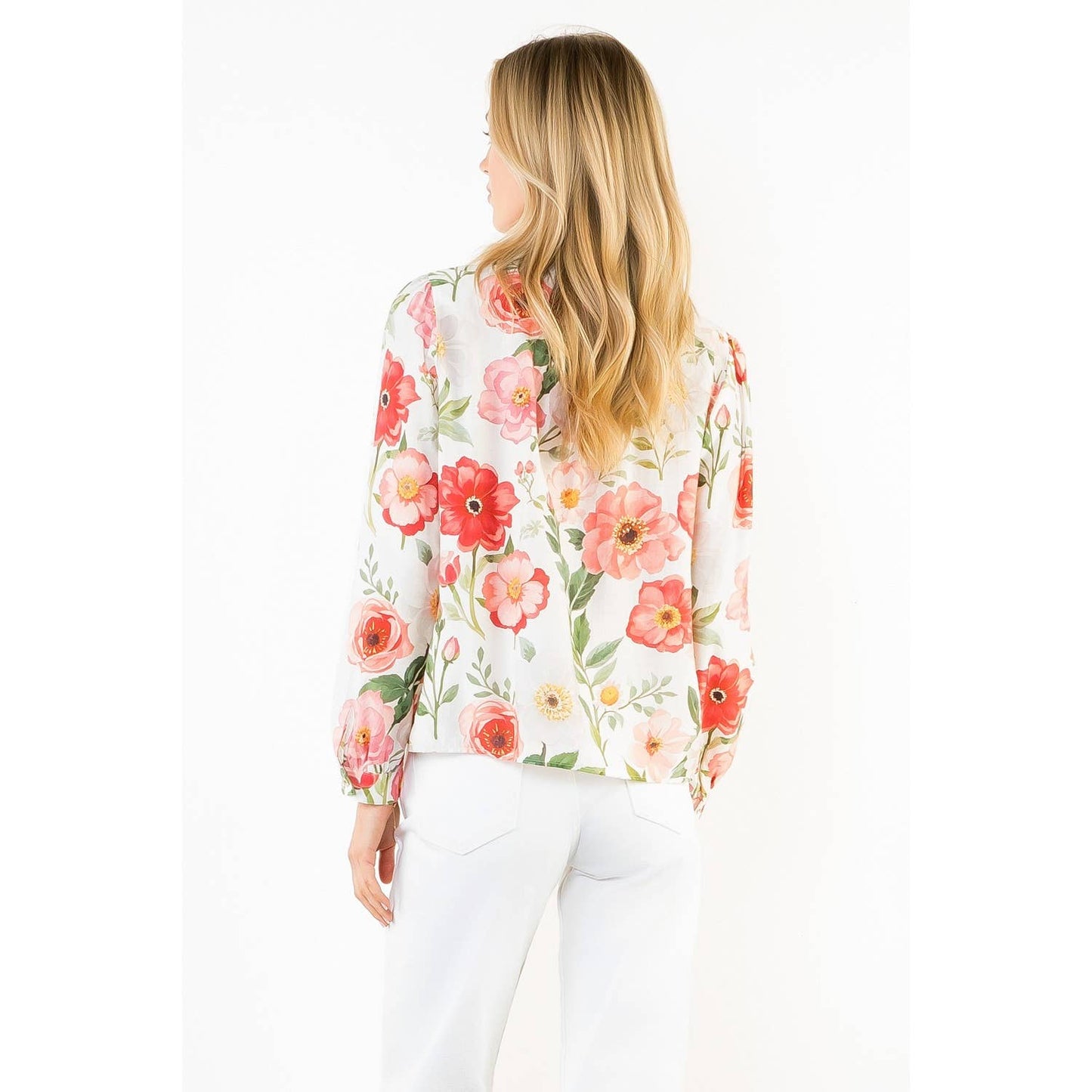 Garden Floral Print Top