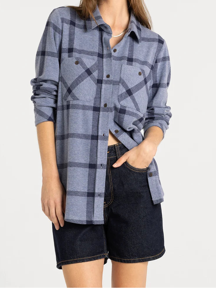 Lewis Shirt - Navy Windowpane