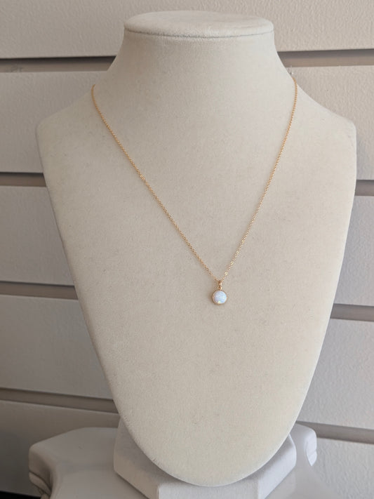 Spreading Sonshine Gold Opal Necklace